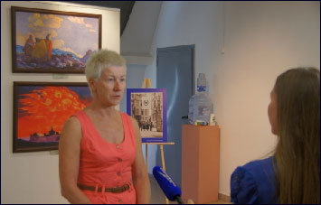 Директор Музея Кузина Е.М. дает интервью  Самарскому телерадиоканалу &laquo;Губерния&raquo;